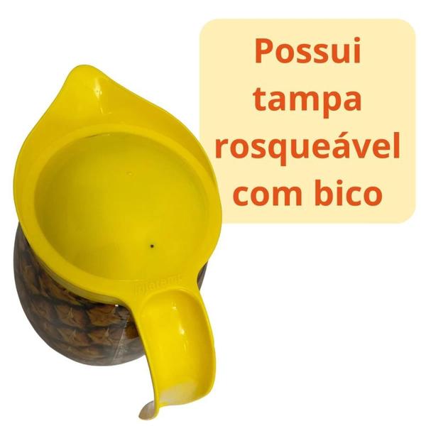 Imagem de Jarra para Suco de Abacaxi 1,5 Litros Sleev Injetemp para Festas Tematicas