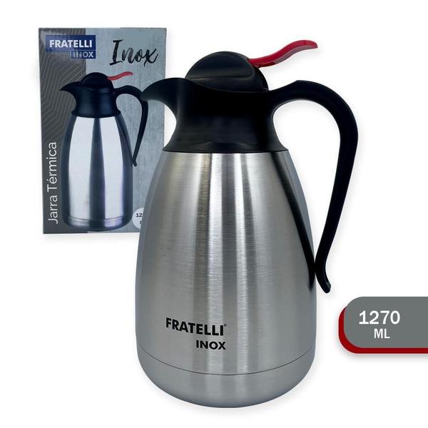 Imagem de Jarra Térmica Chimarrão Tereré Café Chá 1270Ml Aço Inox