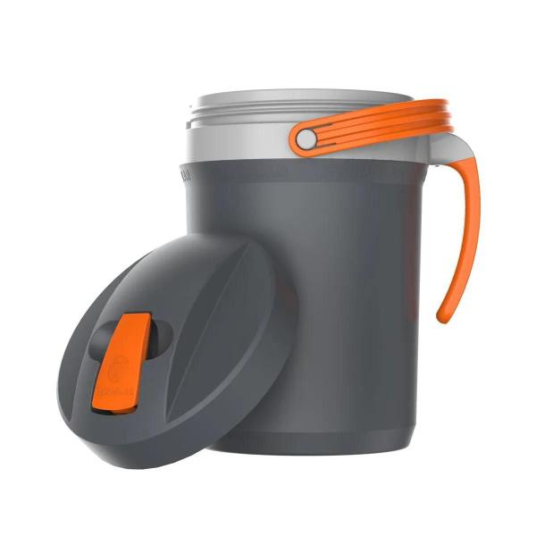 Jarra Térmica Fliptop Cinza Com Laranja 2.5L Termolar Imagem de Jarra Térmica Fliptop Cinza Com Laranja 2.5L Termolar