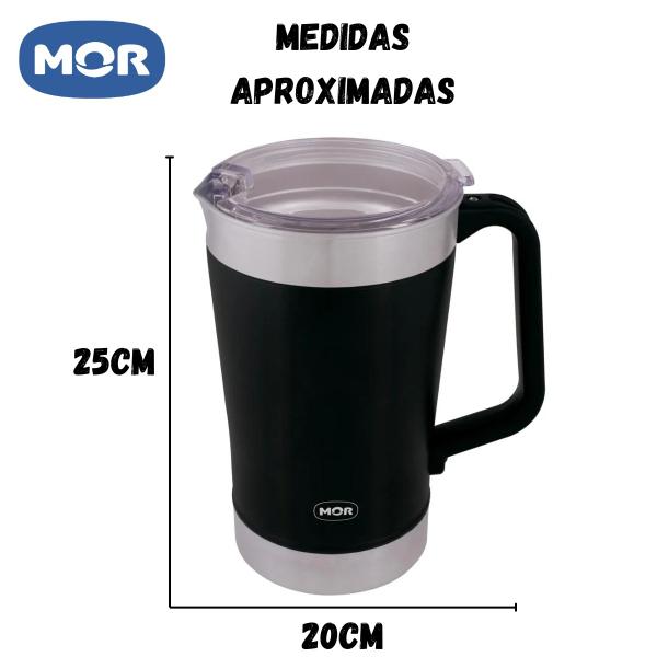 Imagem de Jarra Térmica Jug Preta Capacidade 1,9 Litros 008841 - Mor