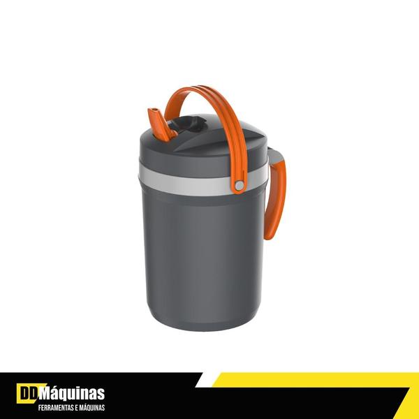 Imagem de Jarra Termica Novo Fliptop 2.5l Cinza Para Tererê  - Termolar