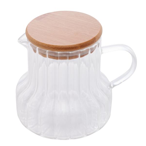 Imagem de Jarra Vidro com Tampa de Bambu 500ml Lyor Classic - Bebidas