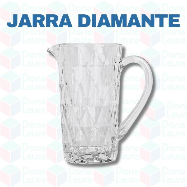 Imagem de Jarras Moderno Diamante 1 Litro Transparente Com Alça 3 Peças