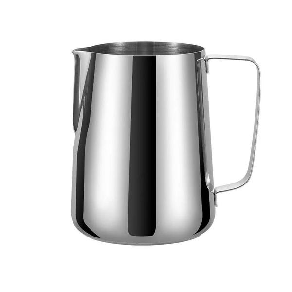 Jarro de Aço Inoxidável para Espumar Leite - Ideal para Café Latte e Cappuccino Imagem de Jarro de Aço Inoxidável para Espumar Leite - Ideal para Café Latte e Cappuccino