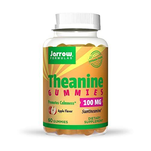 Imagem de Jarrow Fórmulas Theanine Gummies 100 mgs - 60 Gomas de Maçã - Aminoácido Neurologicamente Ativo - Encontrado em Chá Verde - Promove Relaxamento & Calma - Sugar Free - 60 Porções