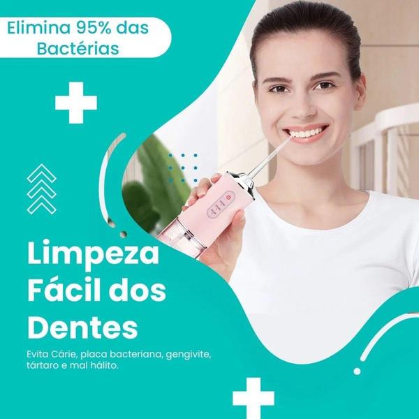 Imagem de Jato D Água Irrigador Portátil Elétrico Pulso Oral Dente -BR - White tooth