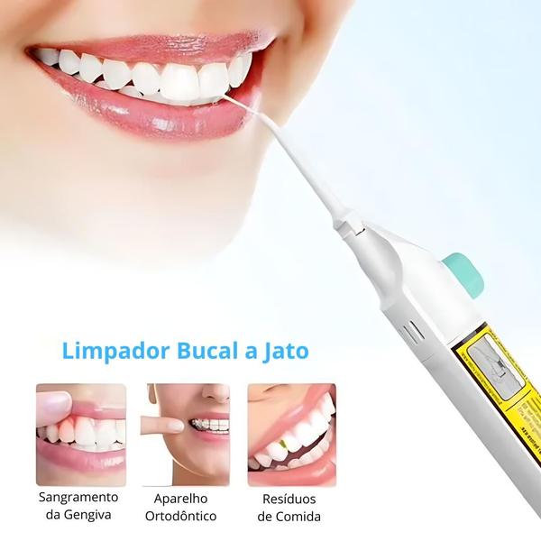 Imagem de Jato de Água Dental Irrigador Bucal Gengiva Saudável