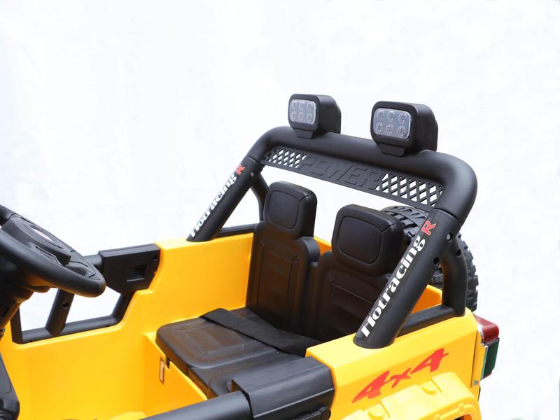 Imagem de Jeep Elétrico Infantil Controle Remoto Amarelo Off Road 12V