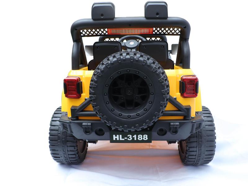 Imagem de Jeep Elétrico Infantil Controle Remoto Amarelo Off Road 12V