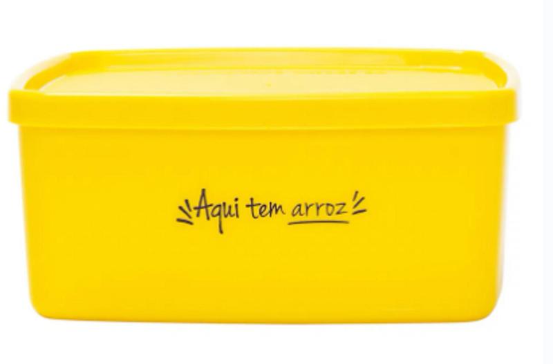 Imagem de Jeitosinho 400ml Aqui tem Arroz (Amarelo) Tupperware