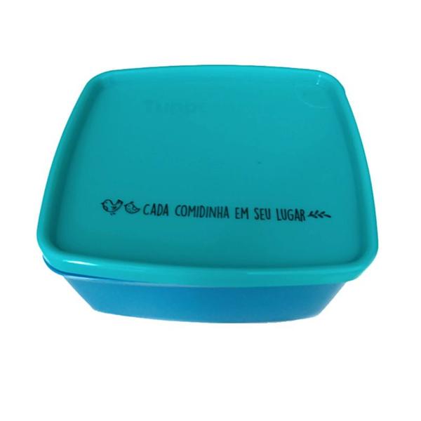 Jeitosinho ''Cada Comidinha Em Seu Lugar'' Azul 400ml Tupperware Imagem de Jeitosinho ''Cada Comidinha Em Seu Lugar'' Azul 400ml Tupperware