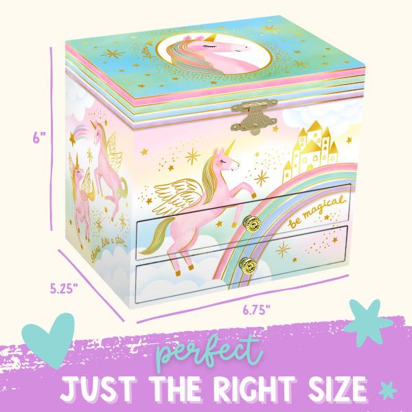 Imagem de Jewelry Box Giggle & Honey Unicorn Musical para meninas de 3 a 10 anos