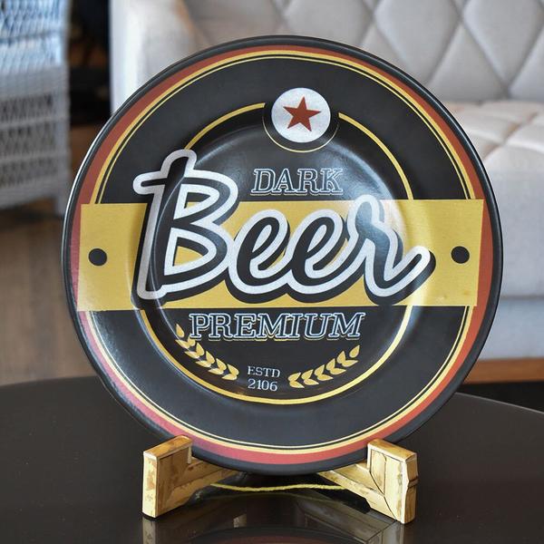 Jg 12 Pratos Sobremesa Cerâmica Alleanza Beer Preto 2ª Linha Imagem de Jg 12 Pratos Sobremesa Cerâmica Alleanza Beer Preto 2ª Linha