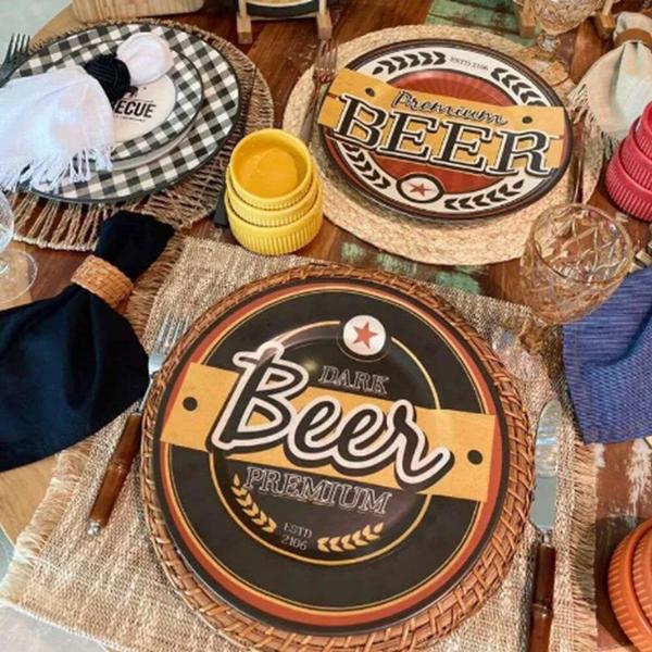 Jg 12 Pratos Sobremesa Cerâmica Alleanza Beer Preto 2ª Linha Imagem de Jg 12 Pratos Sobremesa Cerâmica Alleanza Beer Preto 2ª Linha