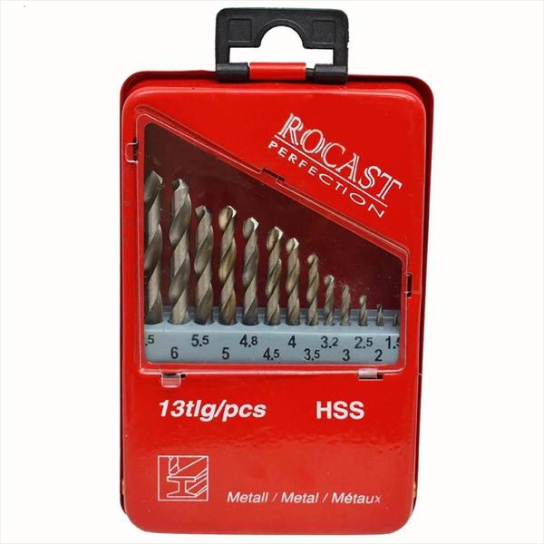 Imagem de Jg brocas hp ar-m 13 pcs 1.5 a 6.5 mm rocast