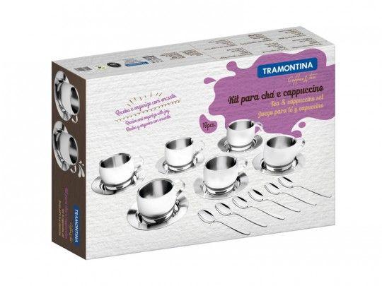 Imagem de Jg. Em Aço Inox P/ Chá/cappuccino 18pcs Tramontina