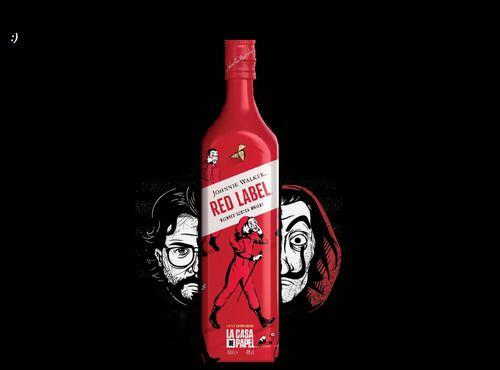 Imagem de Jhonnie Walker Red Label La Casa De Papel 750ml + Red Design