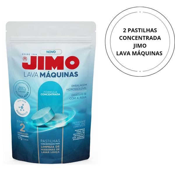 Imagem de Jimo Lava Louça gel Detergente 500ml + Secante abrilhantador + Cartela Lava Maquinas