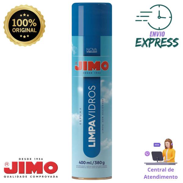 Imagem de Jimo Limpa Vidros Aero 400ml Vidros Brilhando, Sem Manchas!