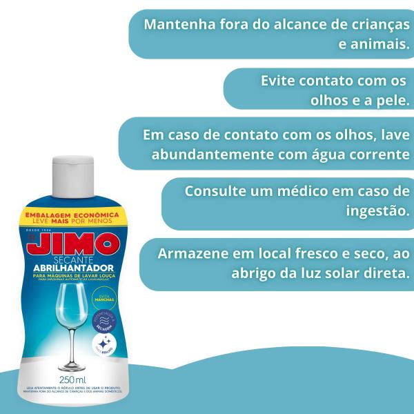 Imagem de Jimo Secante Abrilhantador 250ml Louças Impecáveis e sem Manchas!