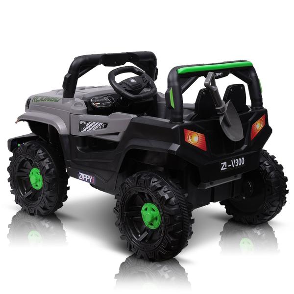 Imagem de Jipe Carro Off-Road Cor Cinza Elétrico Infantil 12V Com Luzes E Sons - Zippy Toys