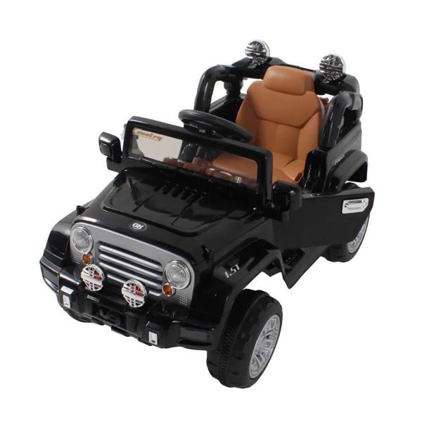 Jipe Elétrico Infantil Preto Com Controle Remoto 12v Bel - Bel Fix Importacao Ltda Imagem de Jipe Elétrico Infantil Preto Com Controle Remoto 12v Bel