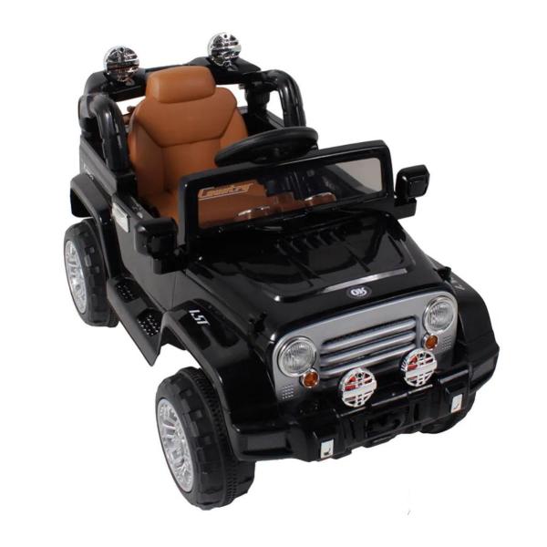 Jipe Elétrico Infantil Preto Com Controle Remoto 12v Bel - Bel Fix Importacao Ltda Imagem de Jipe Elétrico Infantil Preto Com Controle Remoto 12v Bel