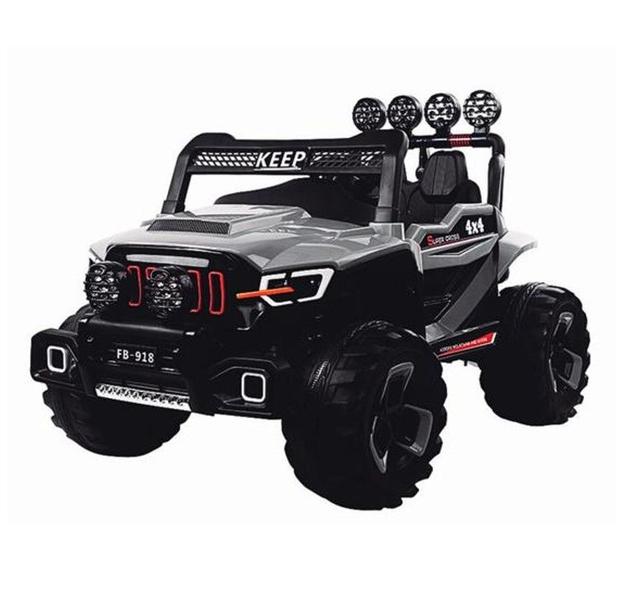 Imagem de Jipe Elétrico Off Road 12v 4x4 Cinza Com Luz - Zippy Toys