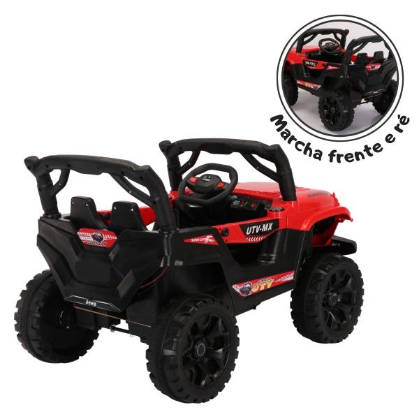 Jipe Infantil Elétrico 12v Caminhonete Motorizado Controle Remoto Música - Bang Toys Imagem de Jipe Infantil Elétrico 12v Caminhonete Motorizado Controle Remoto Música