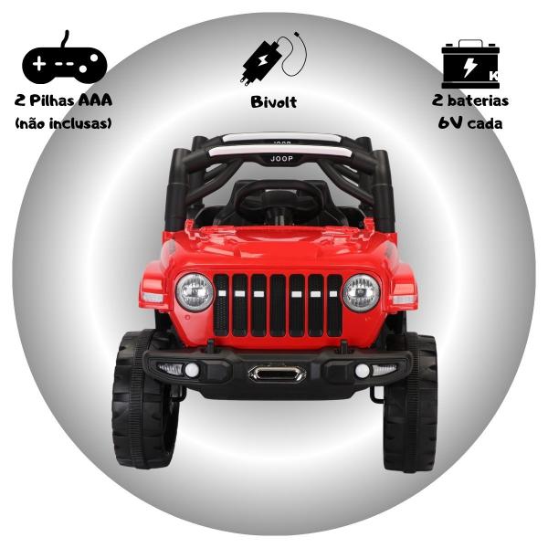 Jipe Infantil Elétrico 12v Caminhonete Motorizado Controle Remoto Música - Bang Toys Imagem de Jipe Infantil Elétrico 12v Caminhonete Motorizado Controle Remoto Música