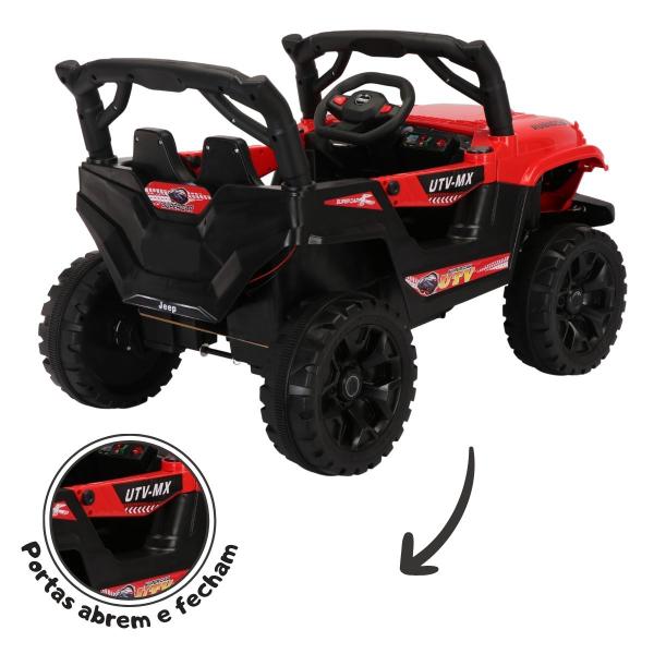 Jipe Infantil Elétrico 12v Caminhonete Motorizado Controle Remoto Música - Bang Toys Imagem de Jipe Infantil Elétrico 12v Caminhonete Motorizado Controle Remoto Música