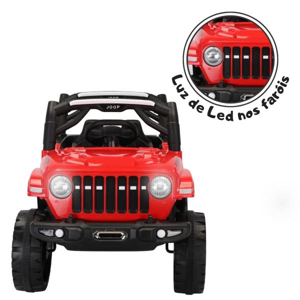 Jipe Infantil Elétrico 12v Caminhonete Motorizado Controle Remoto Música - Bang Toys Imagem de Jipe Infantil Elétrico 12v Caminhonete Motorizado Controle Remoto Música