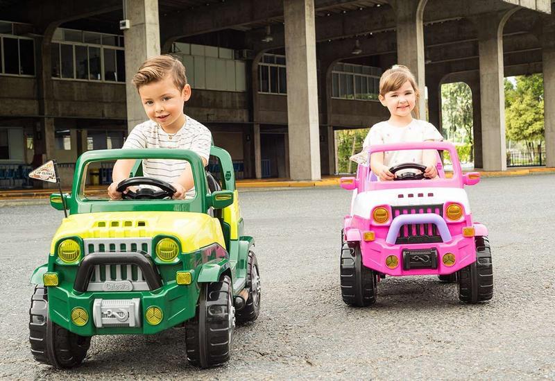 Imagem de Jipe Infantil Menino Diipi Calesita Verde Passeio e Pedal