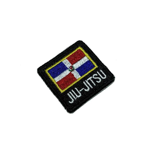 Imagem de Jiu-Jitsu Bandeira República Dominicana Patch Bordado Kimono