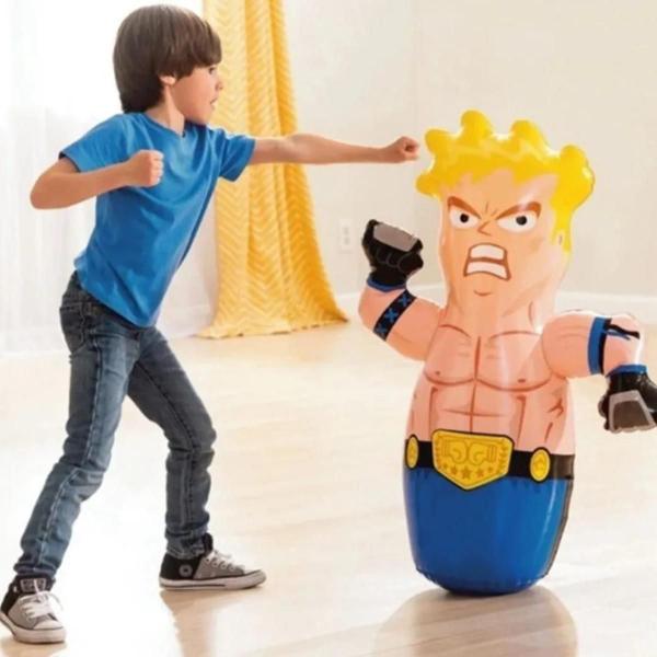 Imagem de João Bobo Boneco Inflável Teimoso Grande Boxeador Brinquedo