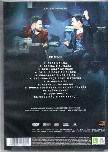 João bosco & vinícius - ao vivo em goiânia dvd + cd kit