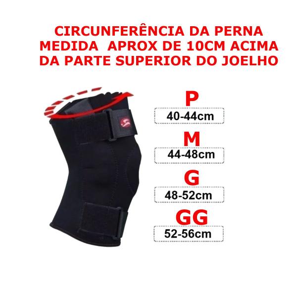 Imagem de Joelheira Com Tala Flexível Articulada Neoprene Realtex