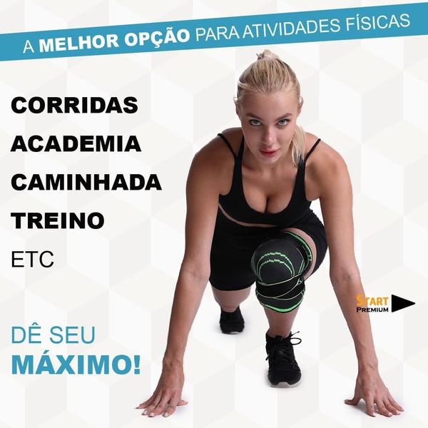 Imagem de Joelheira De Compressão E Proteção Fitness Ajustável Para Alívio De Dores No Joelho Top