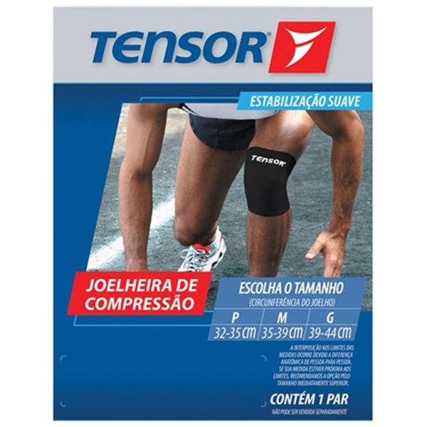 Imagem de Joelheira de Compressão Tensor Preta - 6001