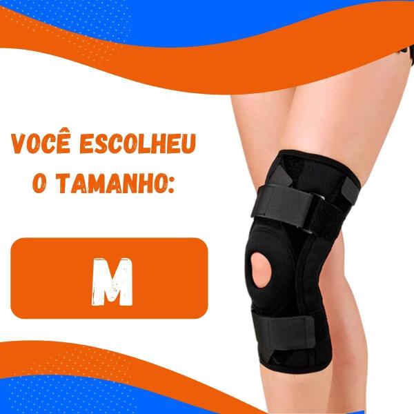 Imagem de Joelheira Neoprene Ortopédica Articulada Compressão M