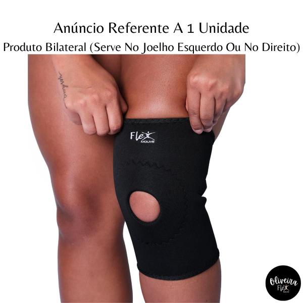 Imagem de Joelheira Neoprene Reforçada Para Dores No Joelho Corrida Musculação Envio para todo o Brasil!