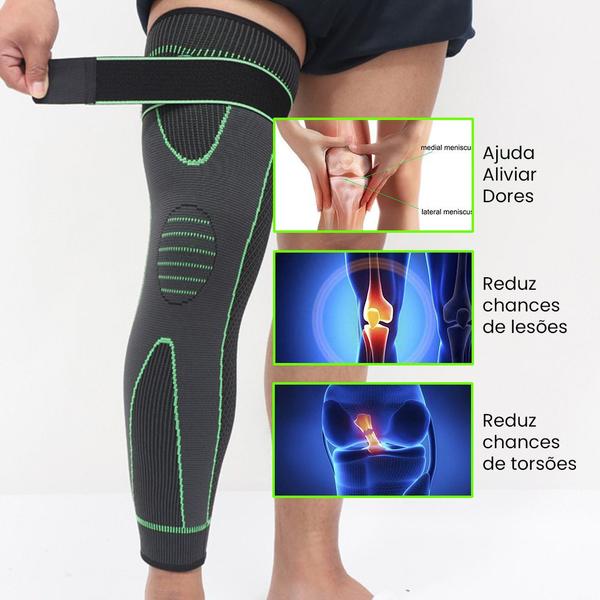 Imagem de Joelheira Ortopedica Ajustavel De Compressão Aquecida Tensor