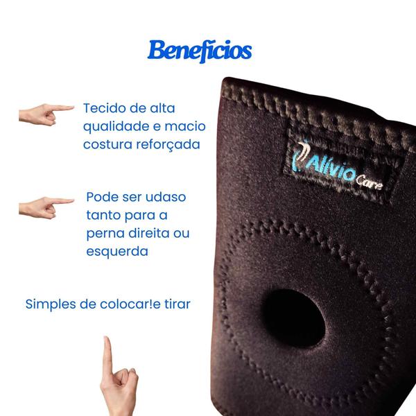 Imagem de Joelheira Ortopédica Reforçada com Orifício Neoprene