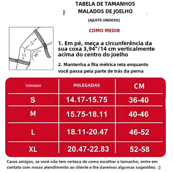 Imagem de Joelheira Profissional com Estabilizadores Laterais - Alívio da Dor e Antiderrapante