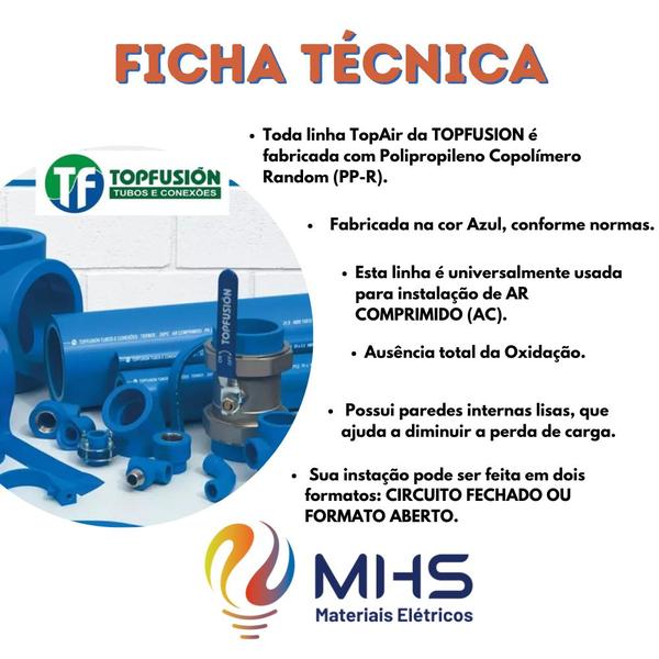 Imagem de Joelho 90 25mm topair ar comprimido jo250a