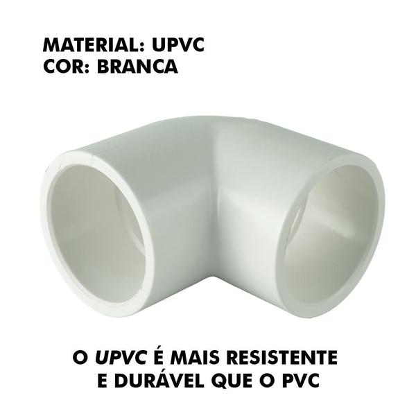 Imagem de Joelho cotovelo 90 soldável 1" upvc branco 32mm