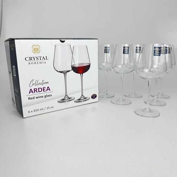 Imagem de Jogo 06 Taças de Vinho Cristal Bohemia Ardea 450ml