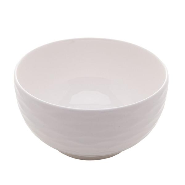 Imagem de Jogo 10 Bowl de Porcelana Tigela Cumbuca Cor Branco New Bone Lagos Lyor 11,5cm