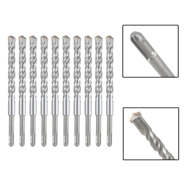 Imagem de Jogo 10 Brocas SDS Plus 20X310 mm Aço Carbono Tungstênio