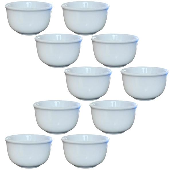 Imagem de Jogo 10 Cumbucas 200ml Bowls Tigelas Kit Porcelana branca(2)